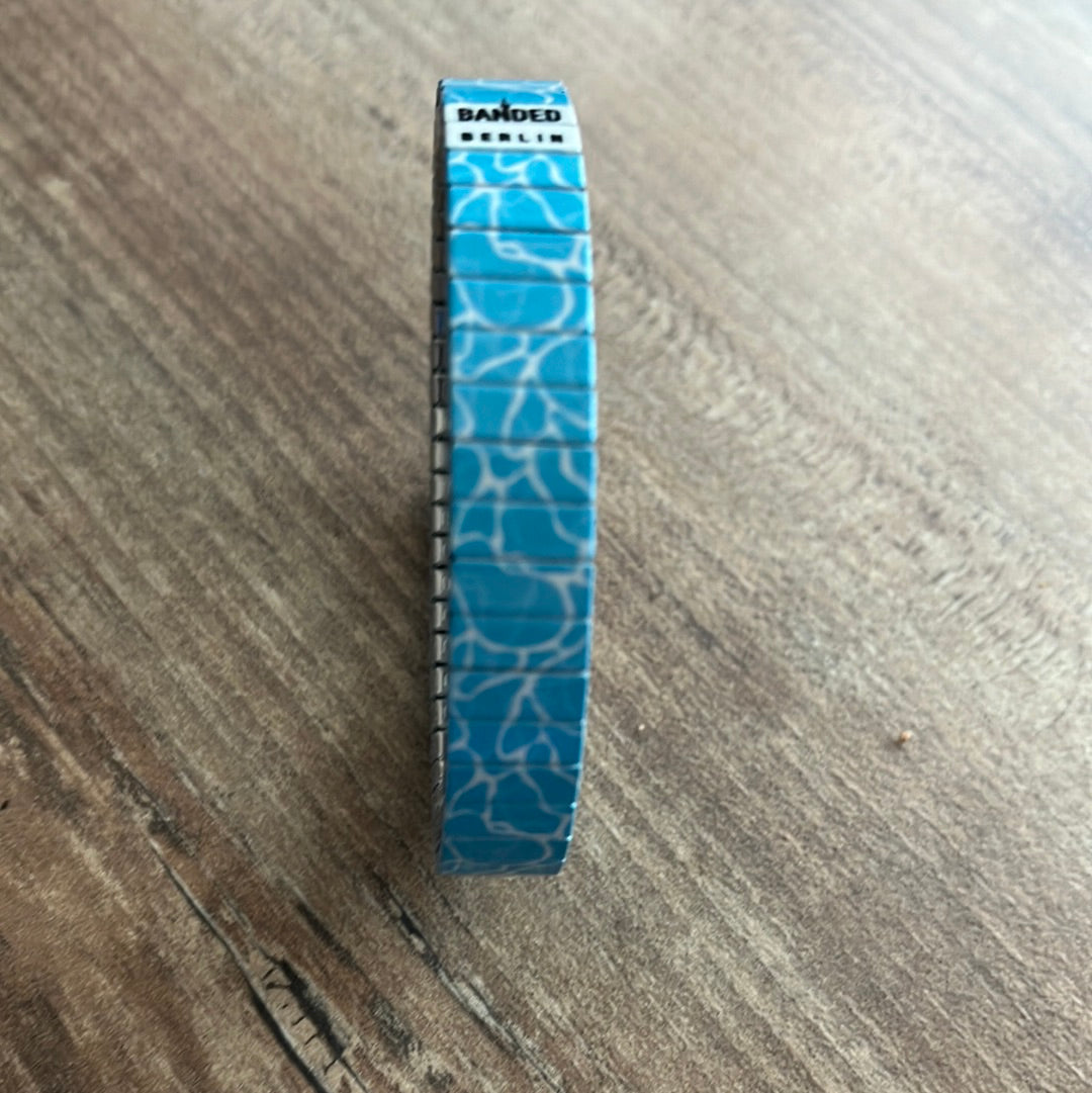 Armband , Türkis , 10 mm, Banded