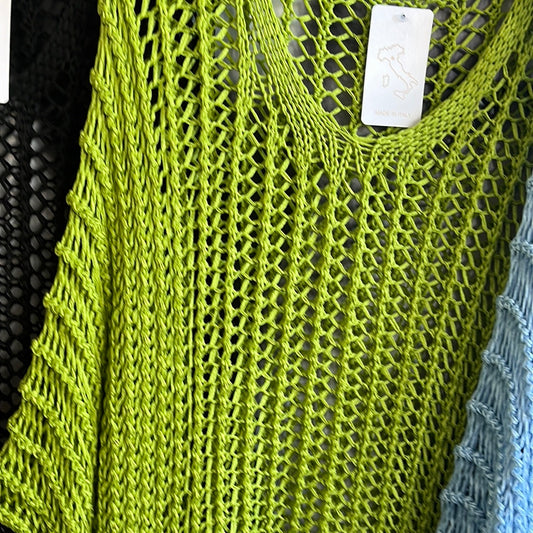 Pulli , Lochmuster, gestrickt