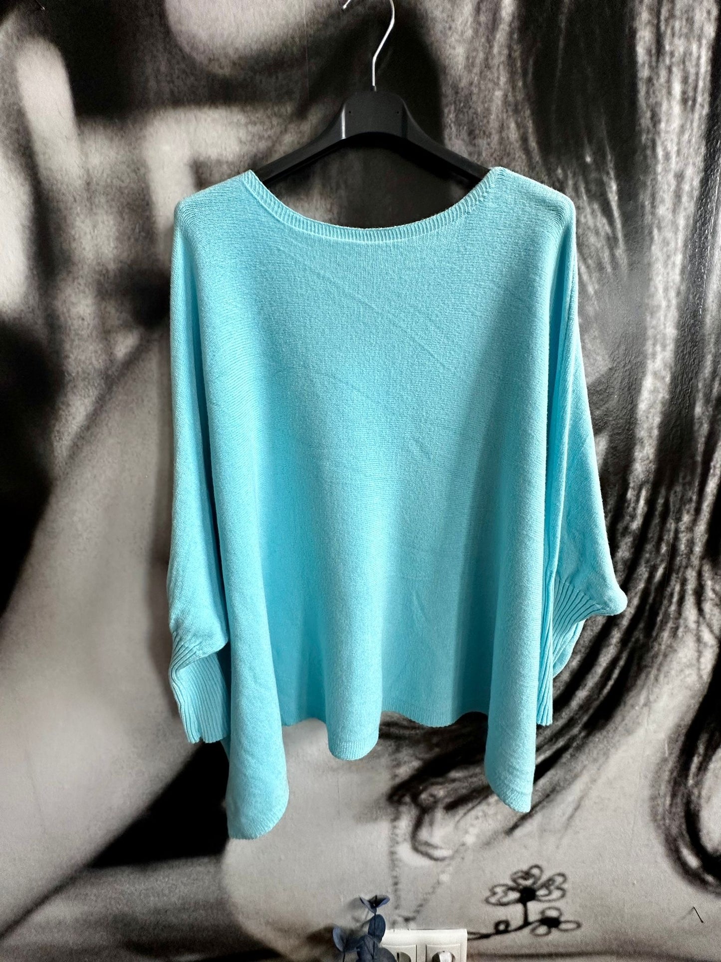 Feinstrickpulli , Ponchostyle, Oversize