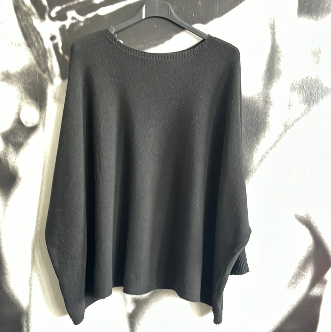 Feinstrickpulli , Ponchostyle, Oversize