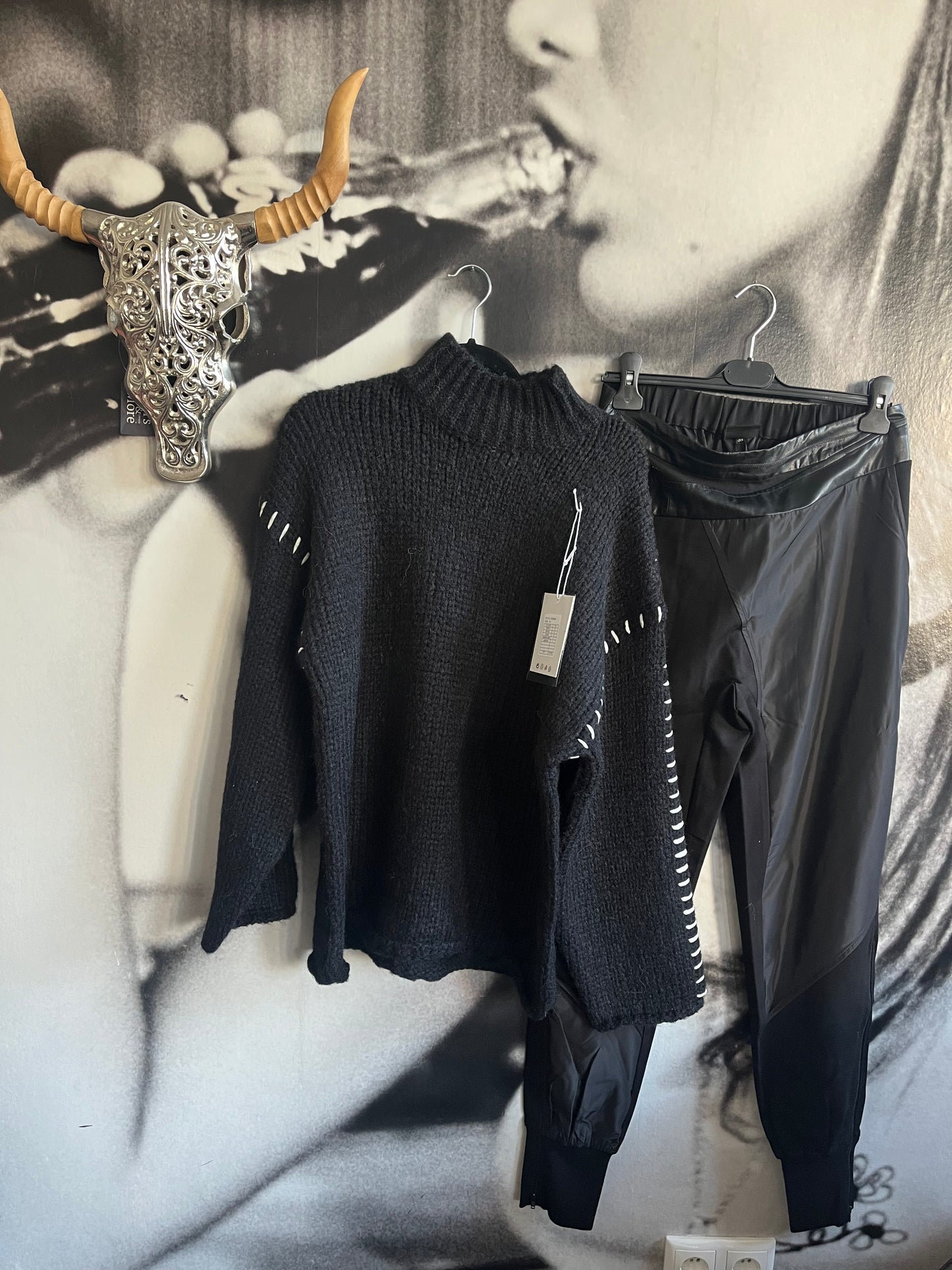 Pullover , Strickpulli,mit Sichtnaht