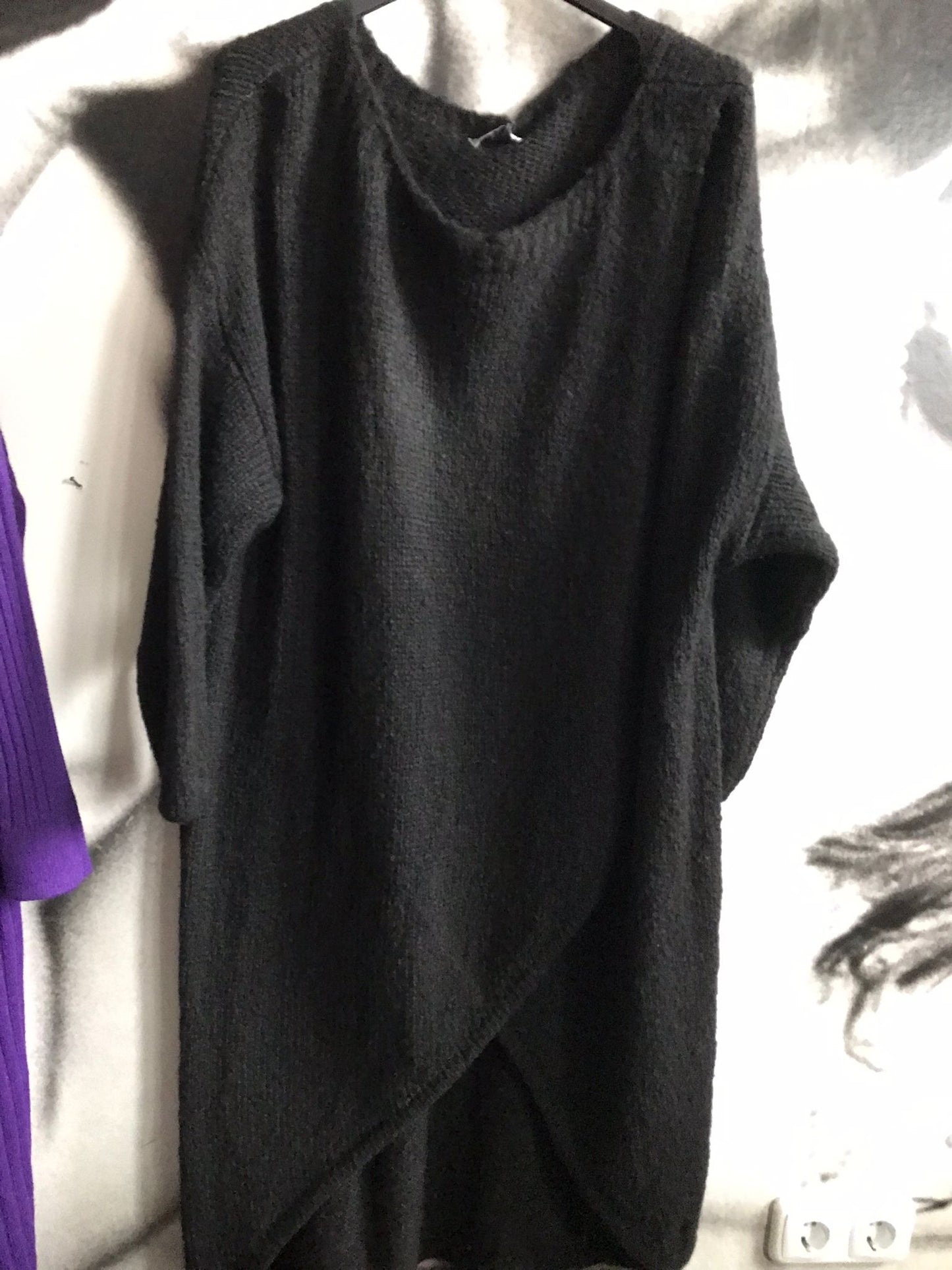 Strickkleid, Longpulli, long,