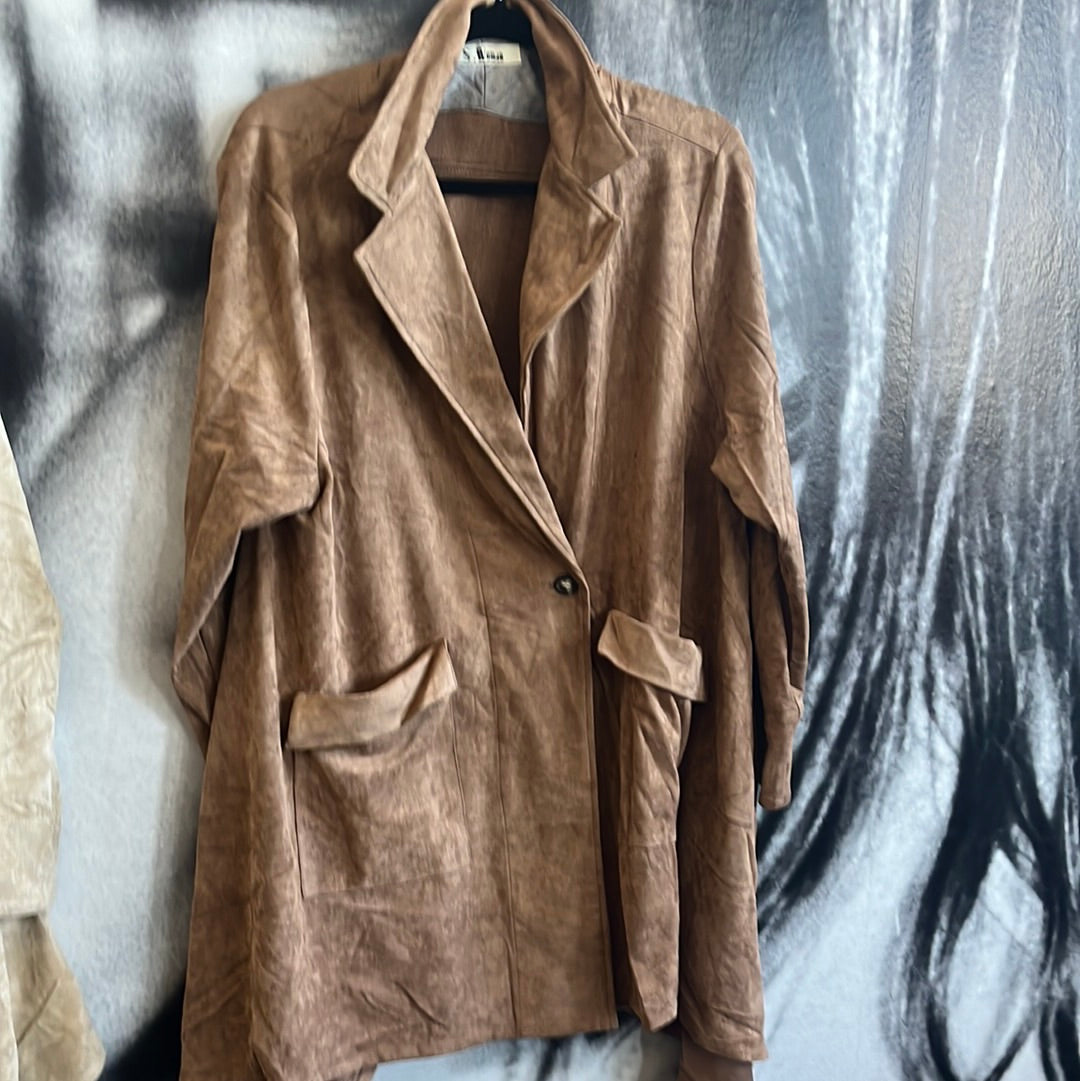 Jacke , Mantel, Waschleder Optik