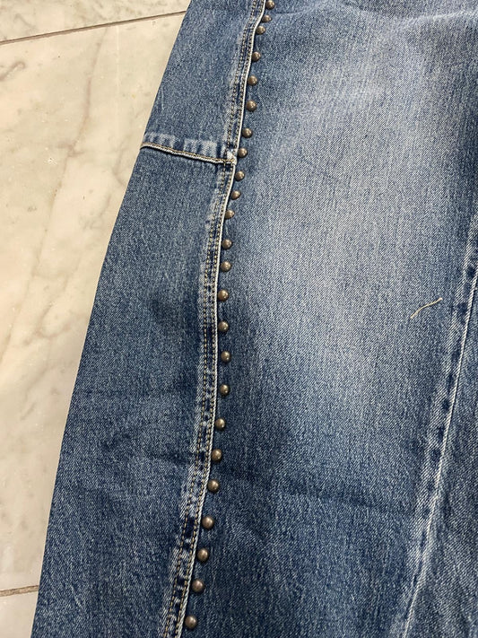 Jeans , blau mit Nieten 21557