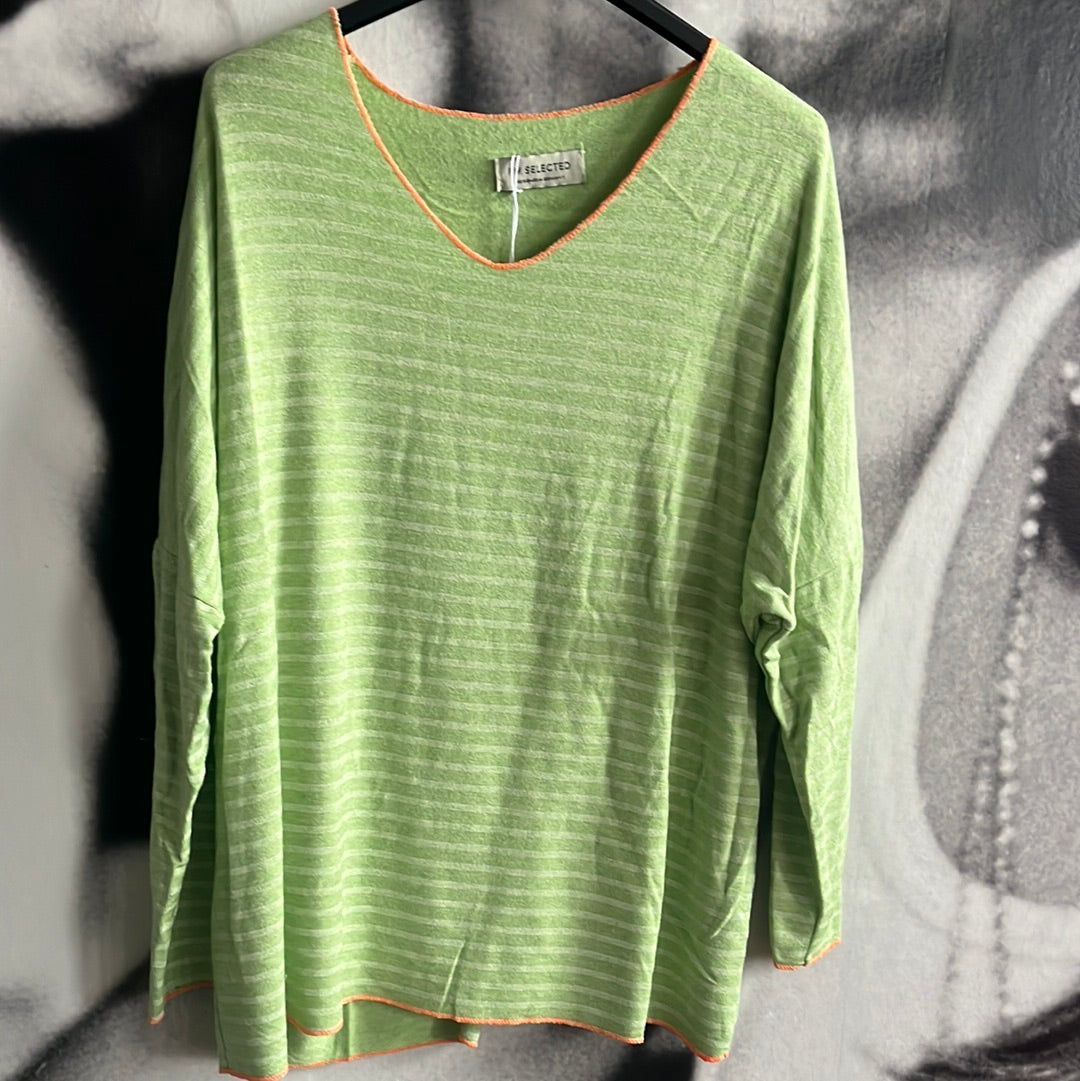 Shirt, gestreift mit Neon