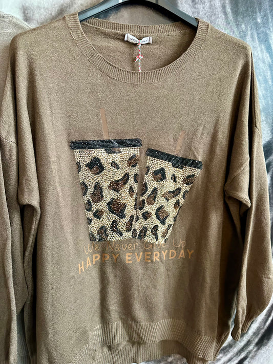 Pullover, Feinstrick,Motiv