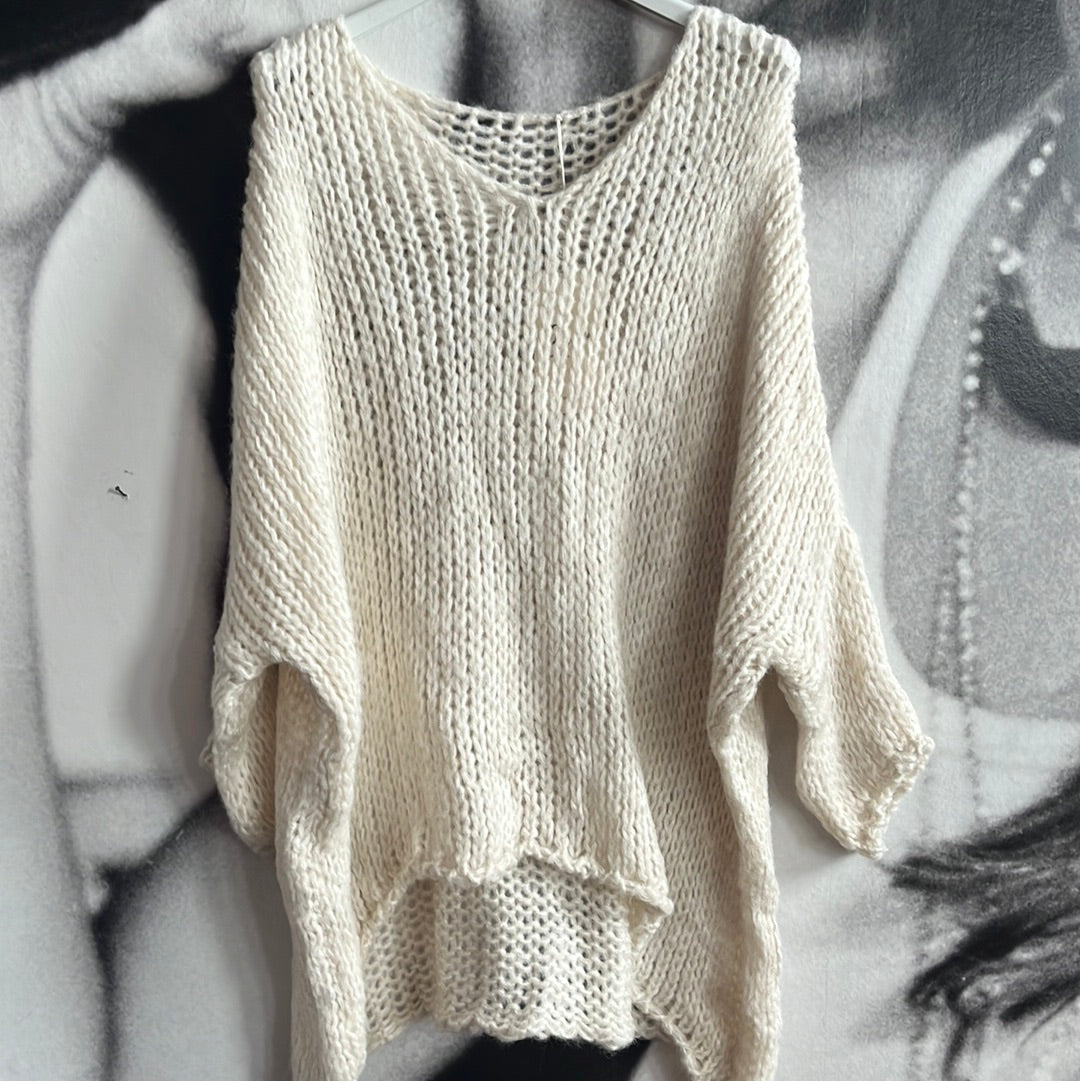 Strickpulli , grob gestrickt
