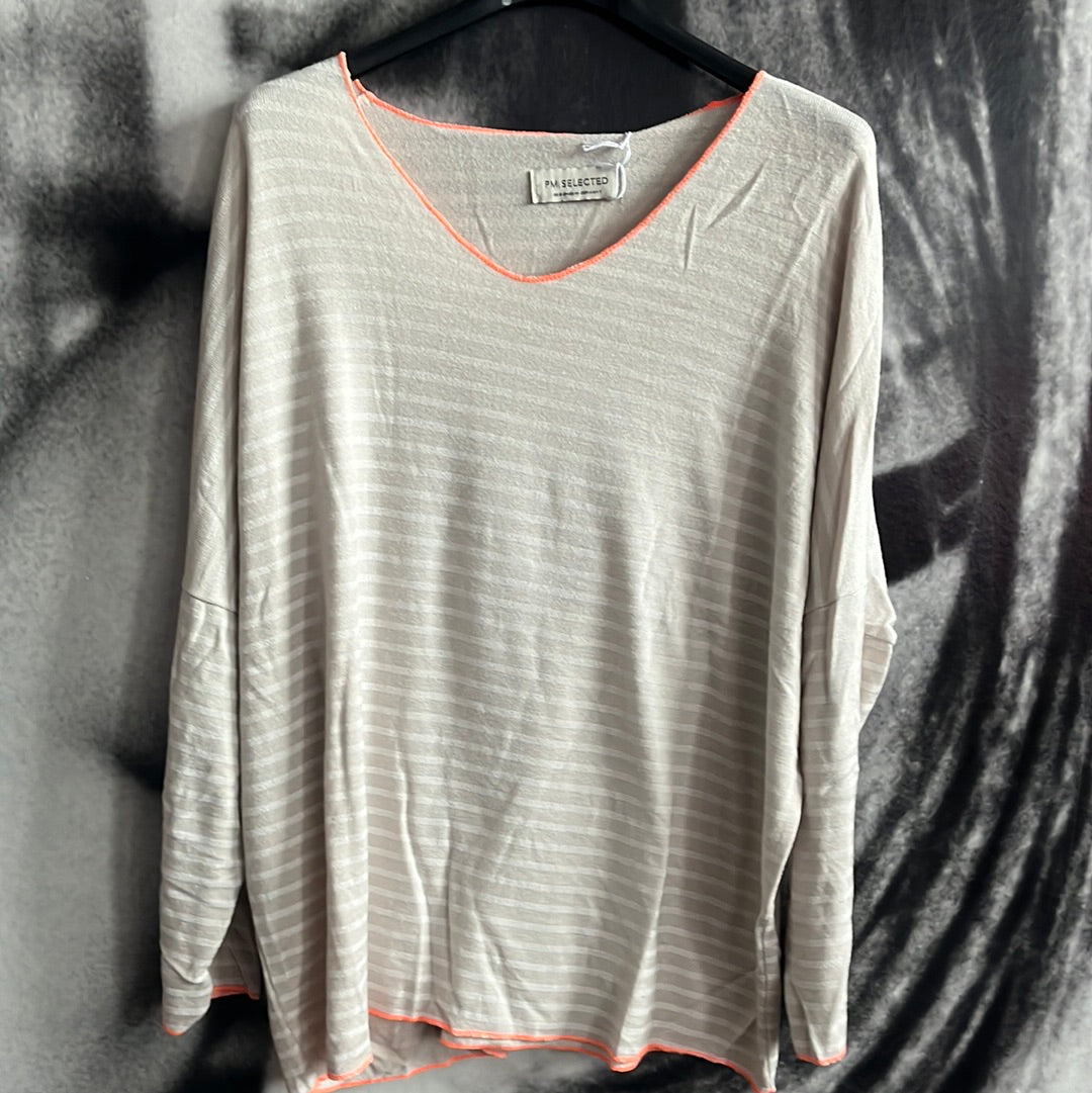 Shirt, gestreift mit Neon