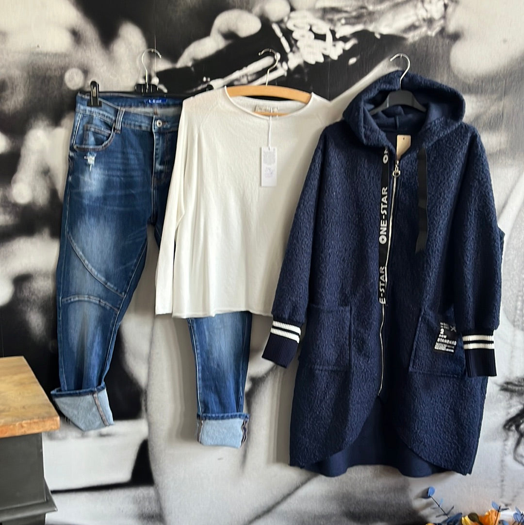 Jacke, Mantel, mit Bündchen
