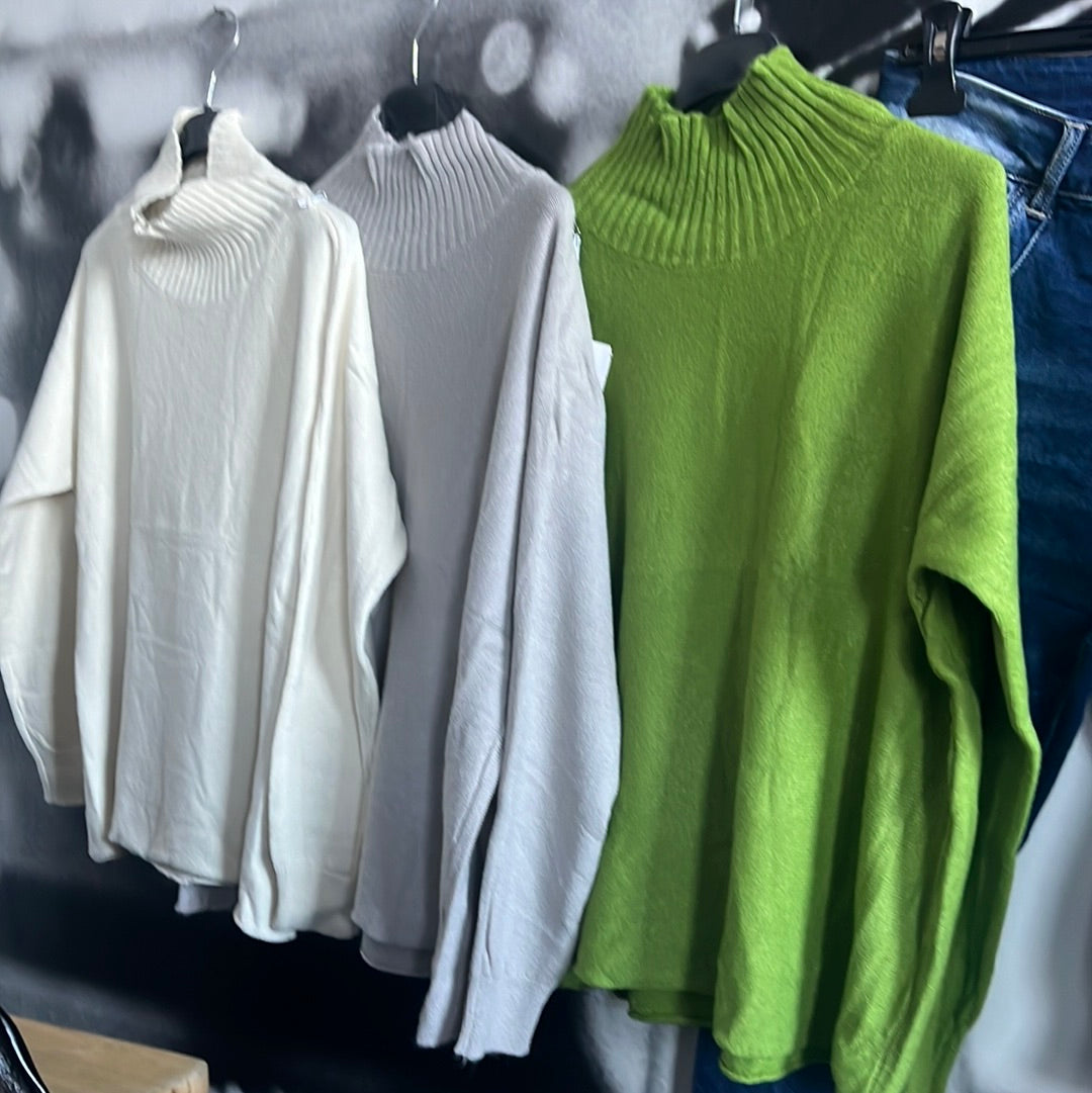 Strickpulli mit Stehbündchen