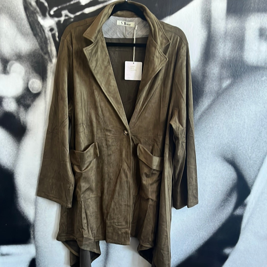 Jacke , Mantel, Waschleder Optik