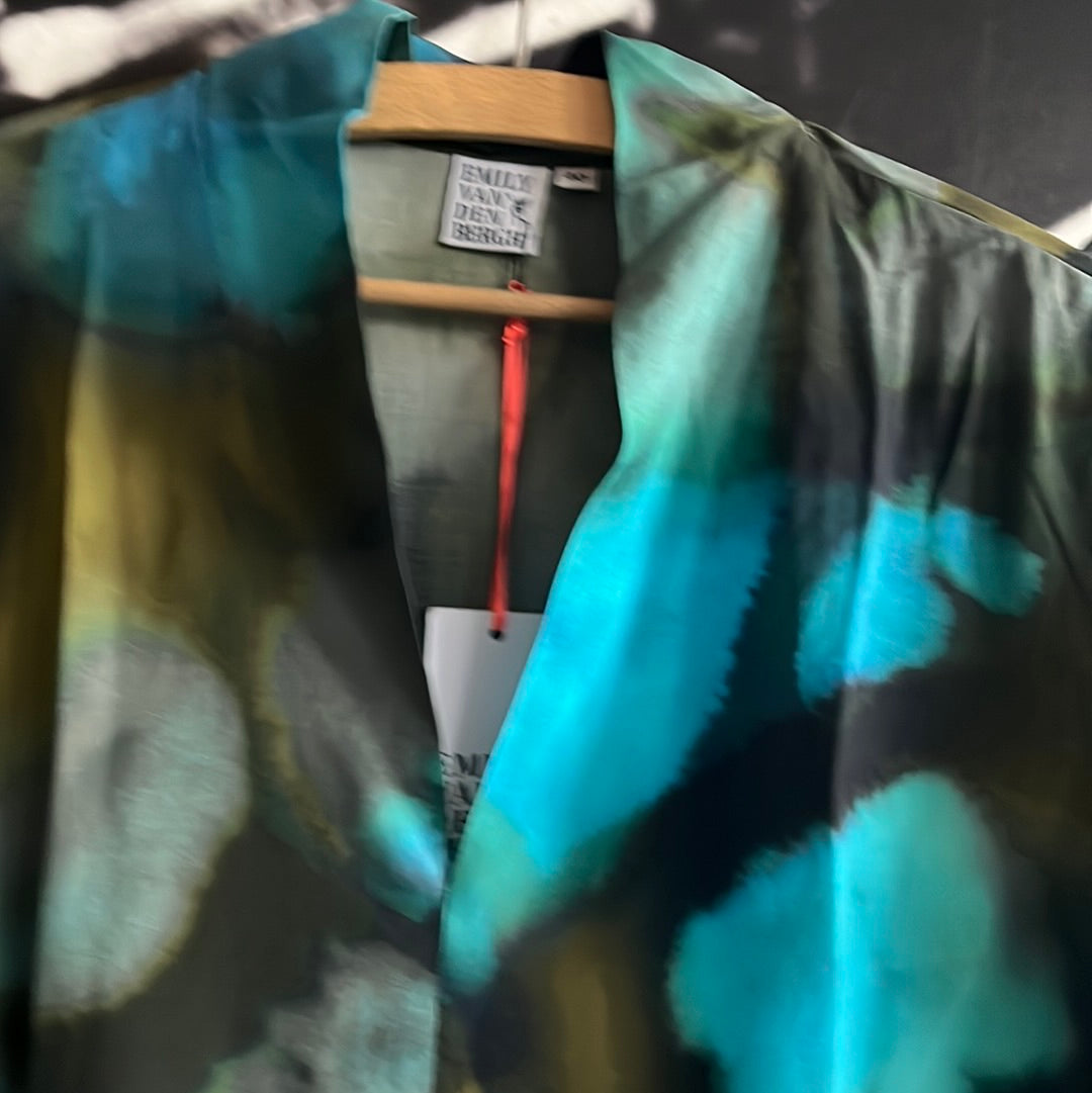 Bluse , navy aquarell, Emily van den Bergh