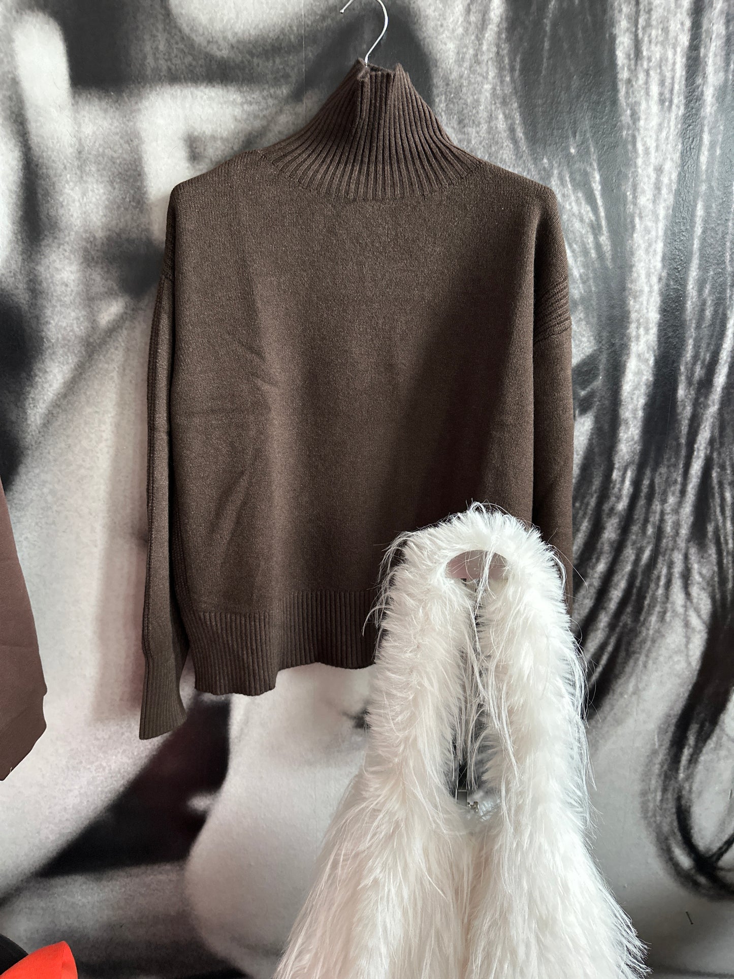 Strickpulli mit Stehbündchen