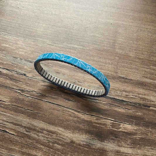 Armband , Türkis schmal , 6 mm, Banded