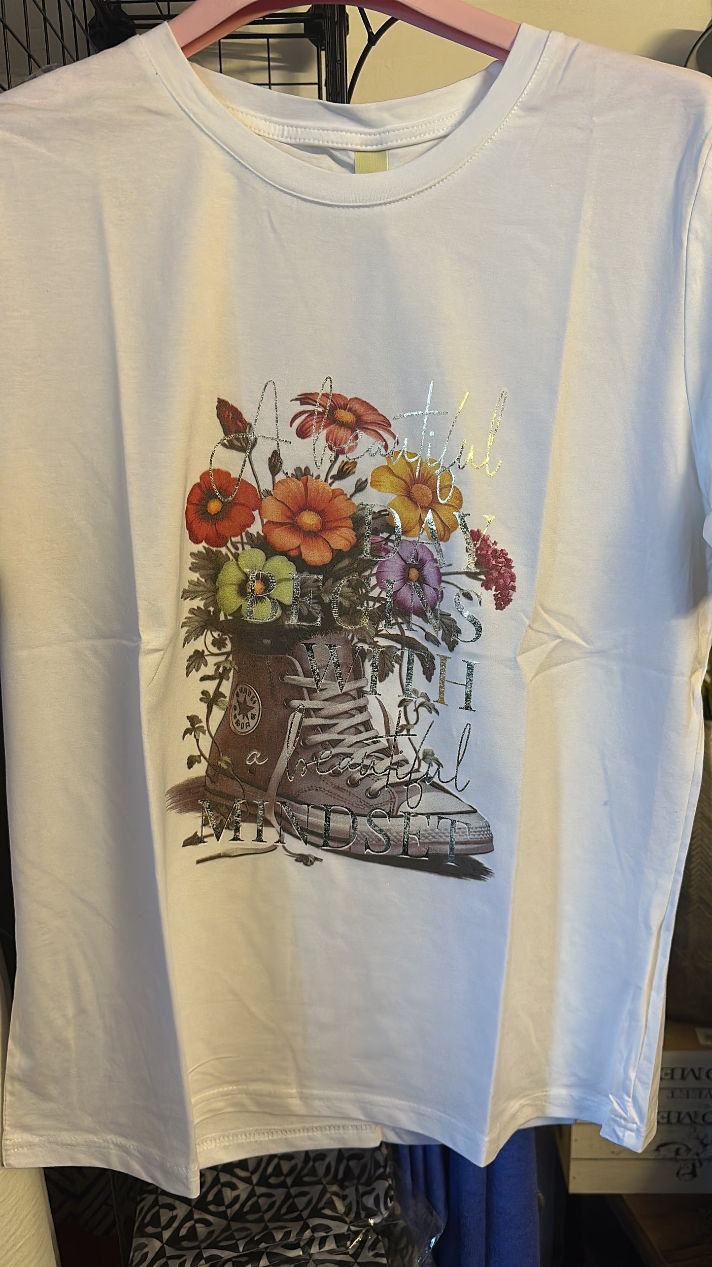 Shirt , weiß mit Motiv