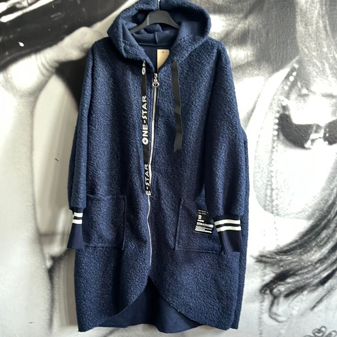 Jacke, Mantel, mit Bündchen