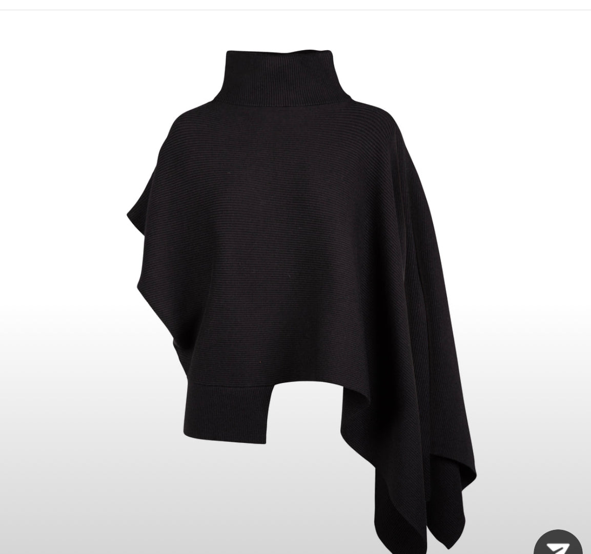 Poncho , schwarz