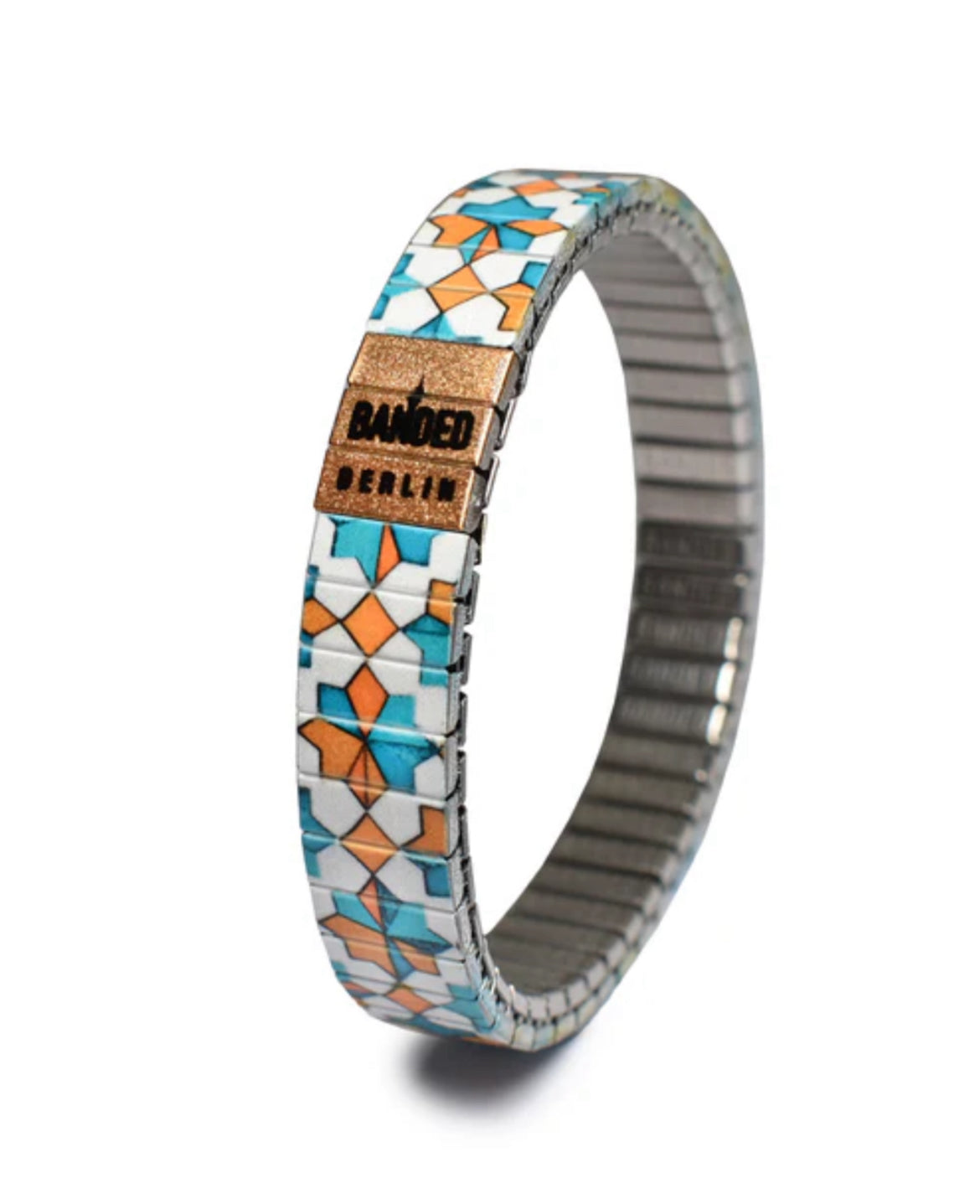 Armband , Star Türkis , 10 mm, Banded