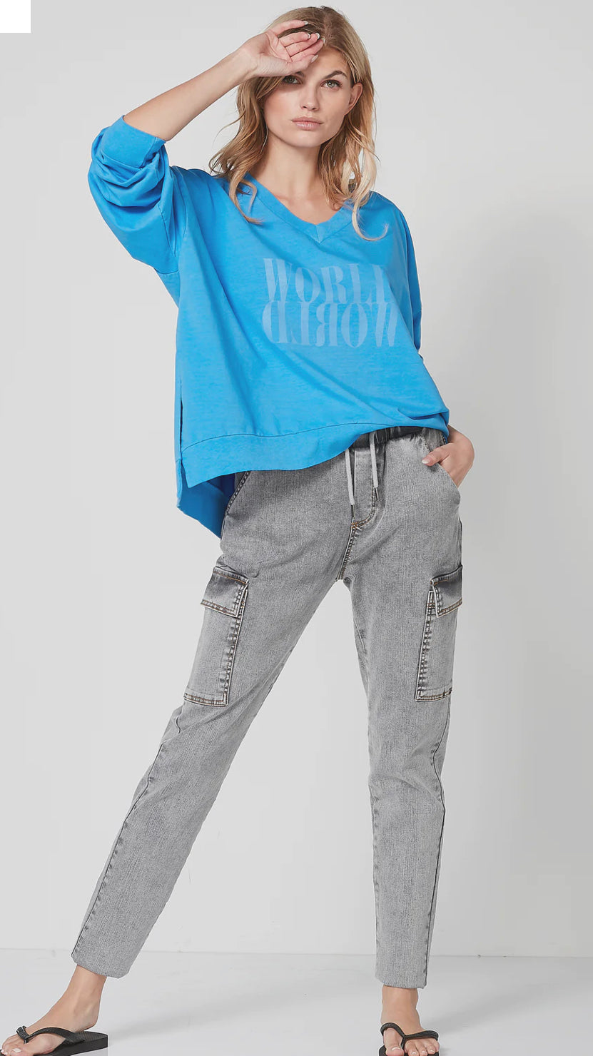 Sweat - Shirt, Lightblue
