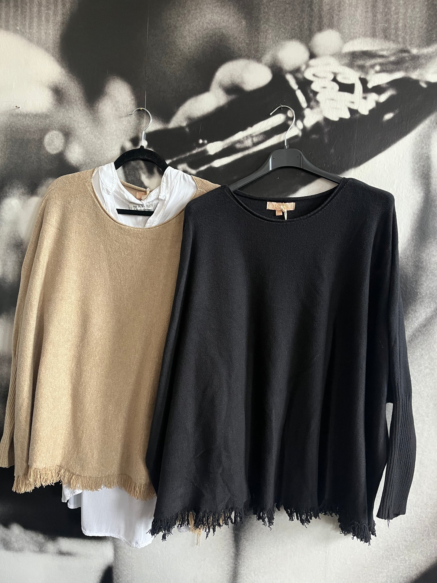 Pullover , mit Fransen