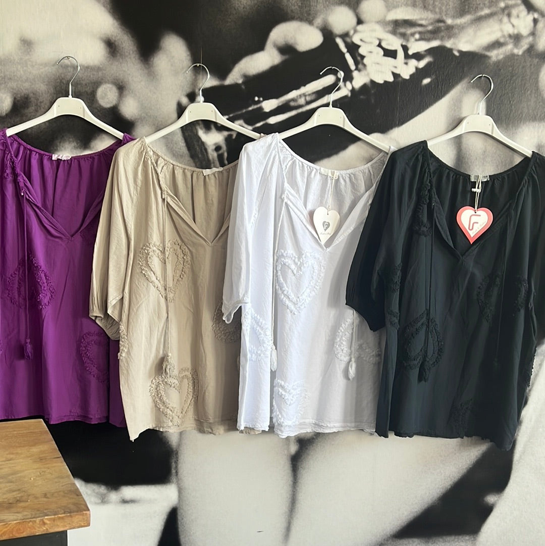 Bluse Herzilein