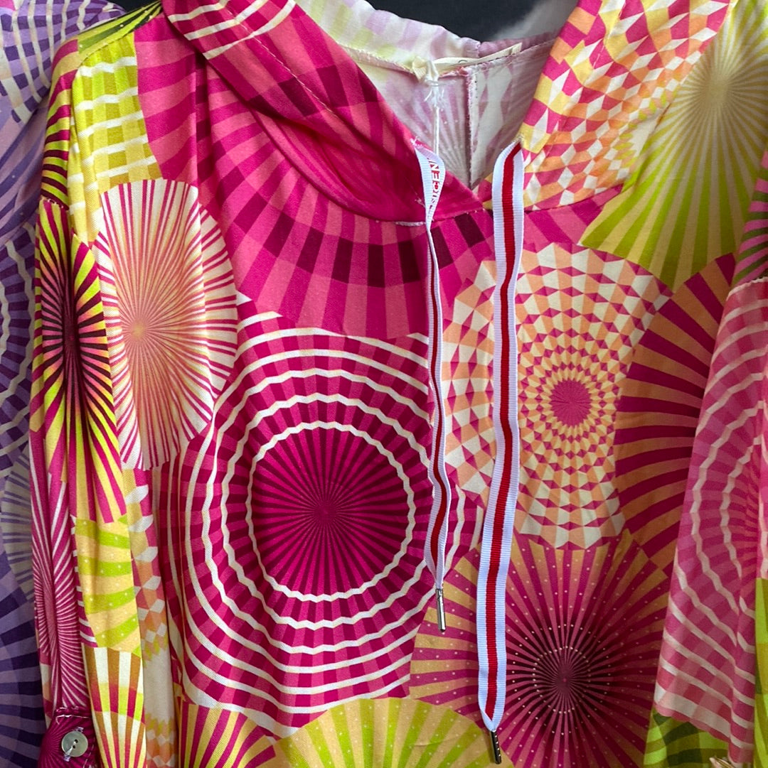 Shirt, Bluse mit Kapuze , Leinen