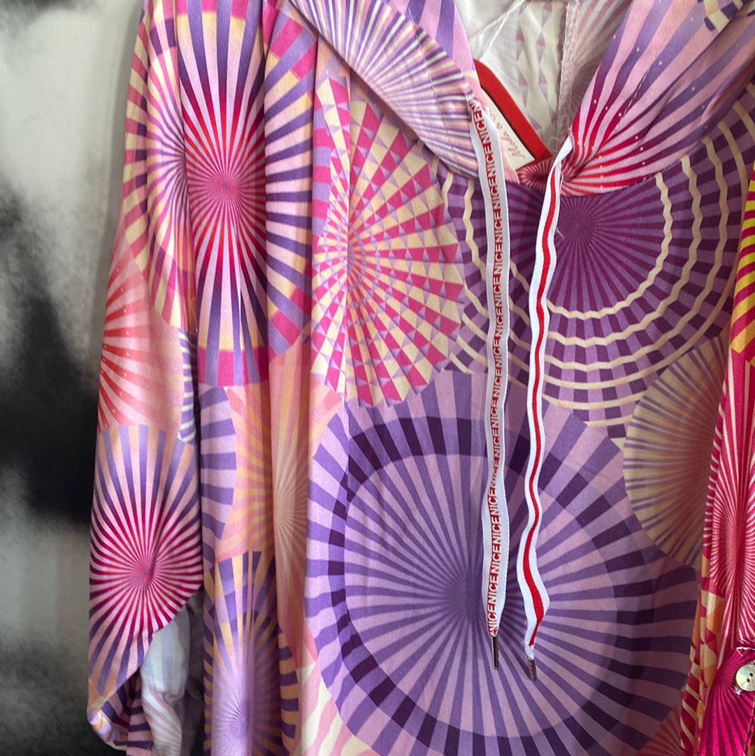 Shirt, Bluse mit Kapuze , Leinen