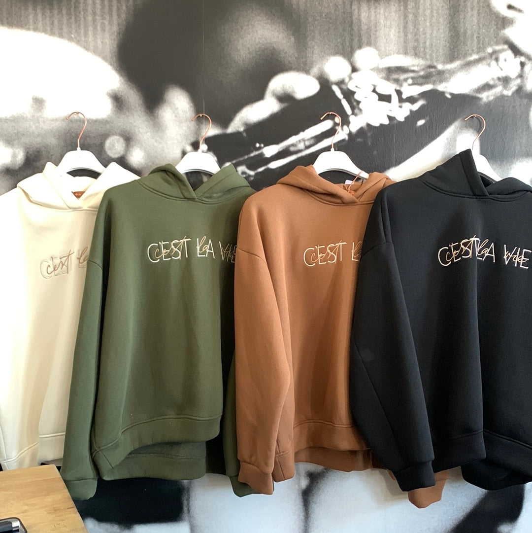 Hoodie, Sweat - Shirt , C‘est la vie, uni