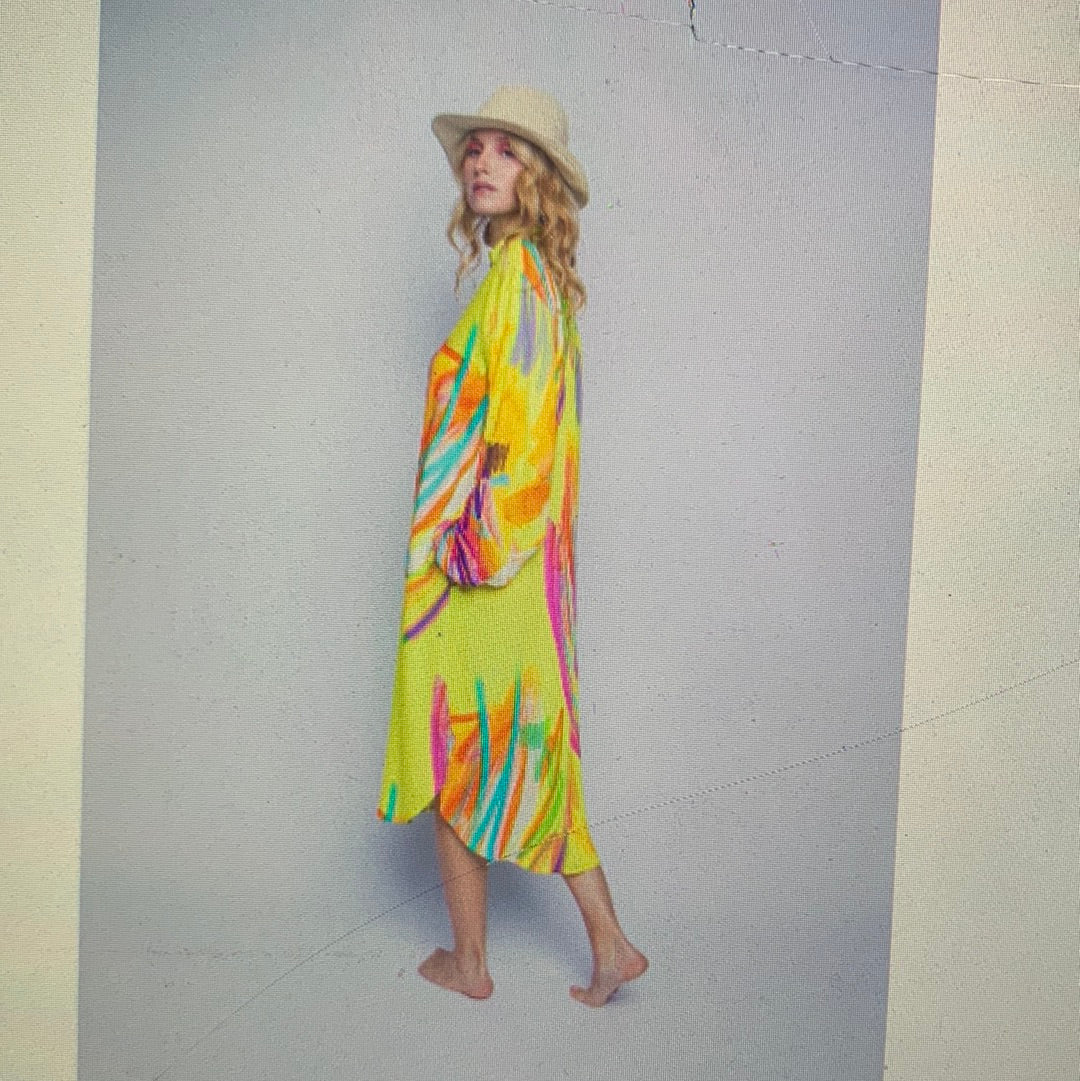 Kleid, Gelb mit Arm, Emily van den Bergh