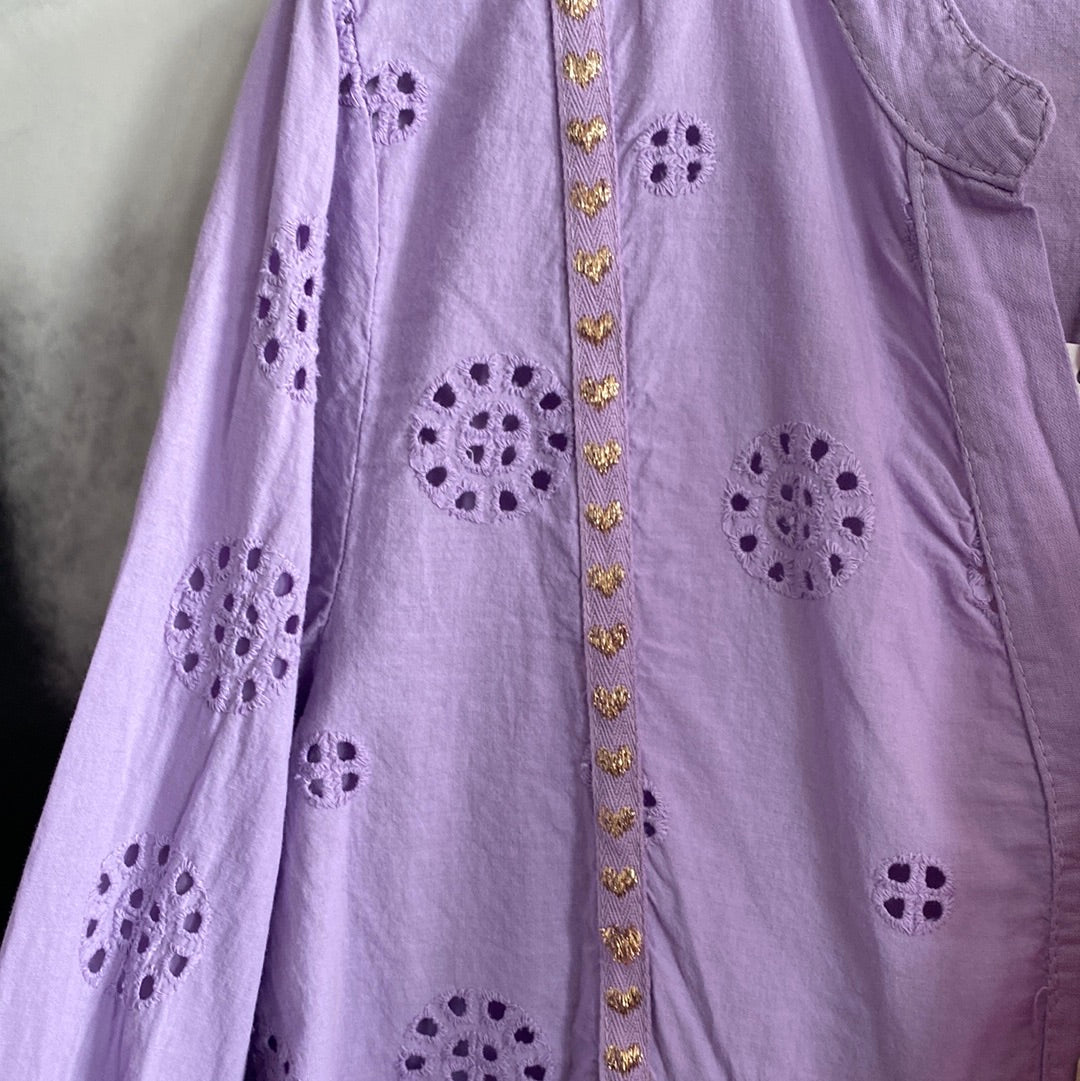 Kleid , Kleidchen, Tunika mit Lochmuster
