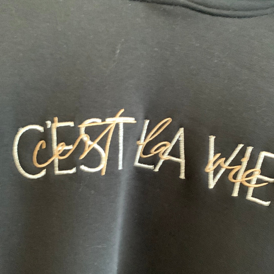 Hoodie, Sweat - Shirt , C‘est la vie, uni