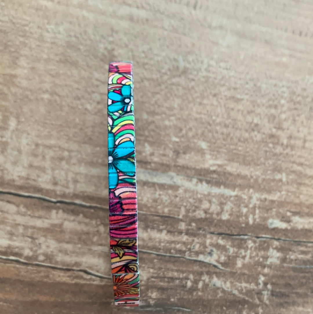 Armband , Flower Garden, 6 mm, Banded