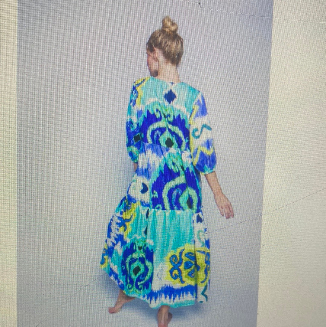 Kleid,Blue , Maxikleid, Emily van den Bergh