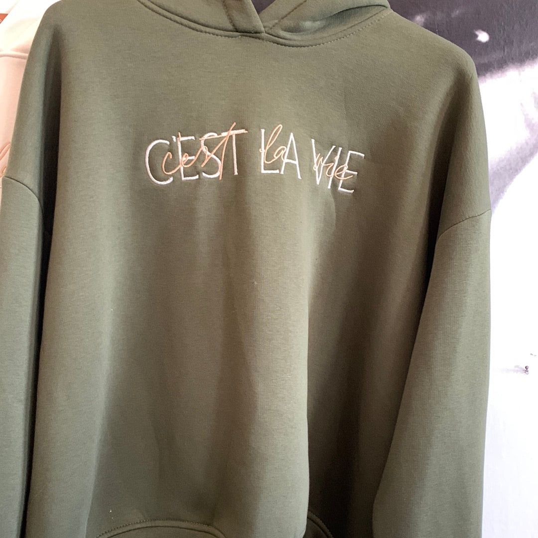 Hoodie, Sweat - Shirt , C‘est la vie, uni