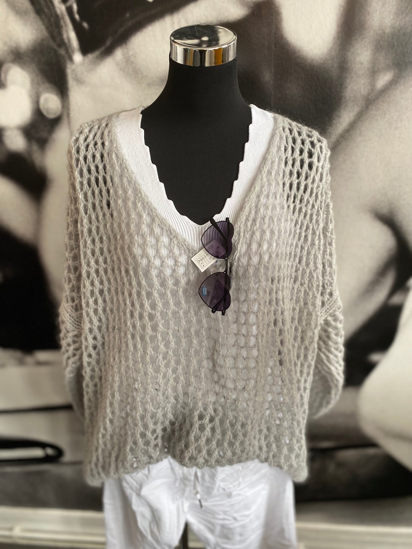 Strickpulli , grob gestrickt