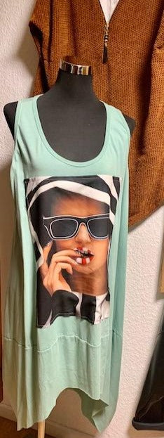 Sommerkleid oder Tunika ohne Arm