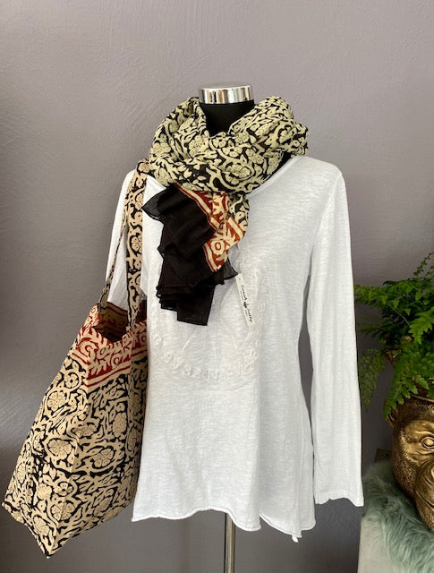 Tuch Petra wahlweise mit passender Tasche