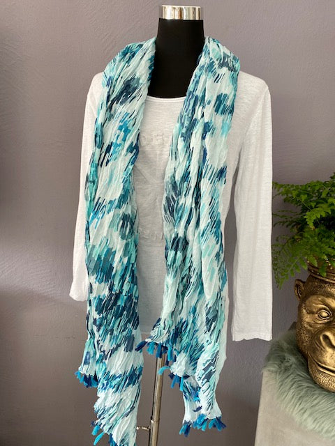 Tuch Meike, Wasserblau