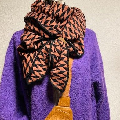 Schal ,Tuch, groß, mit Rauten