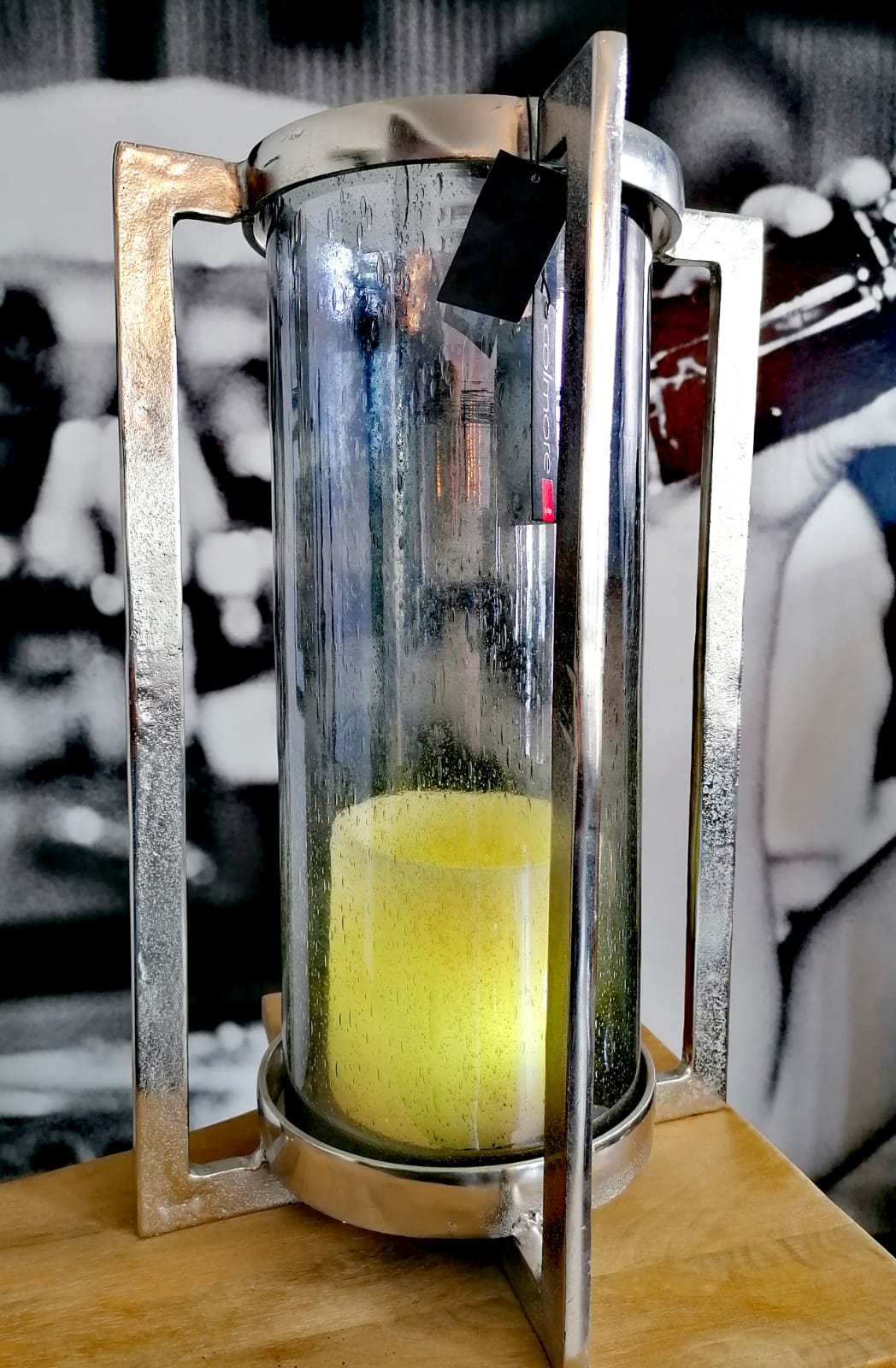 Windlicht, mit Glaszylinder,