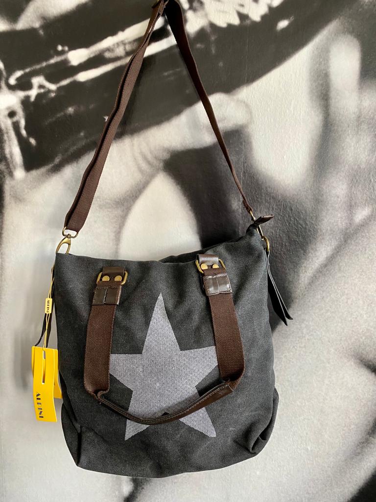 Tasche , Canvas mit Stern