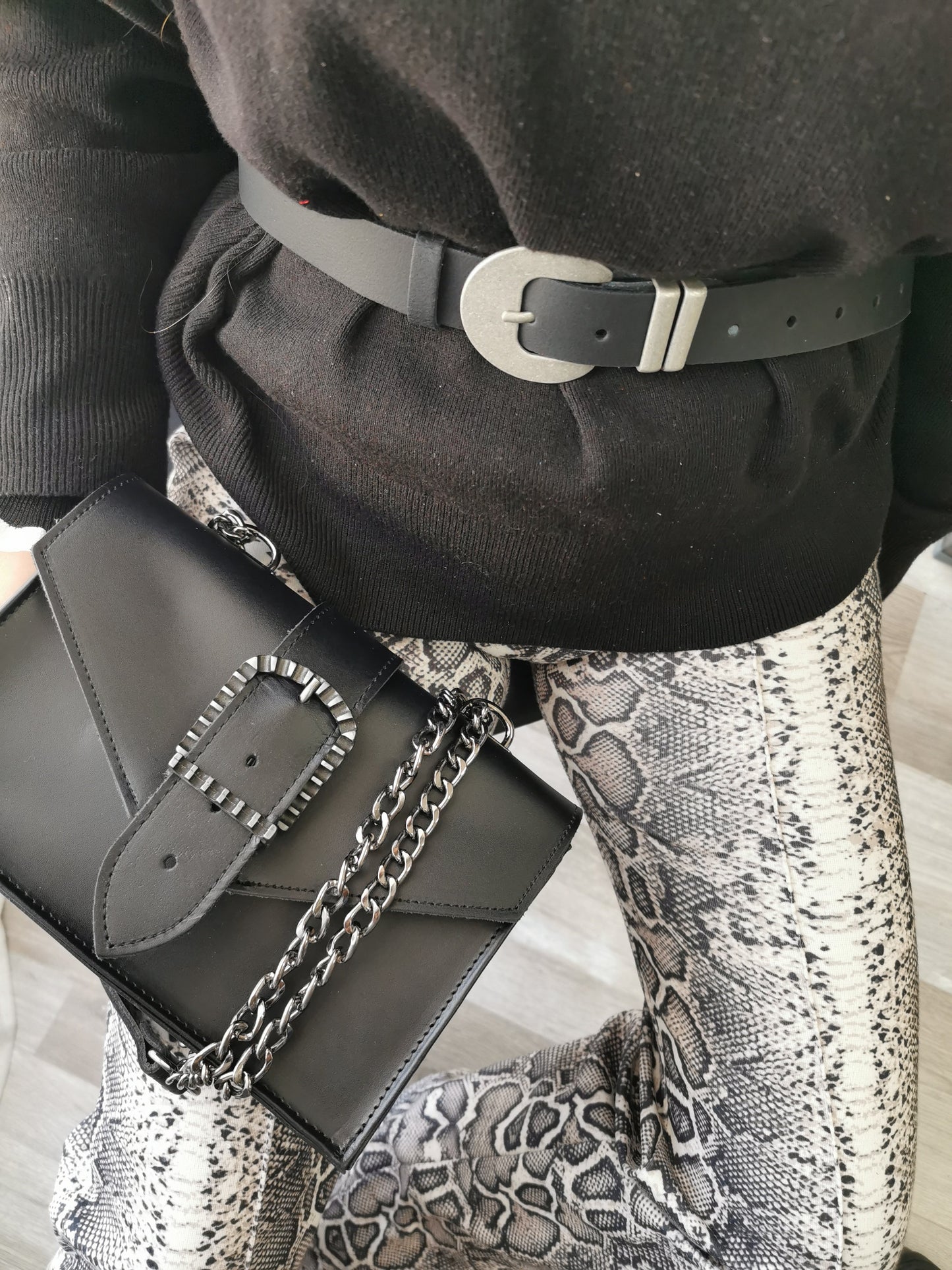 Tasche Kira, Handtasche Glattleder