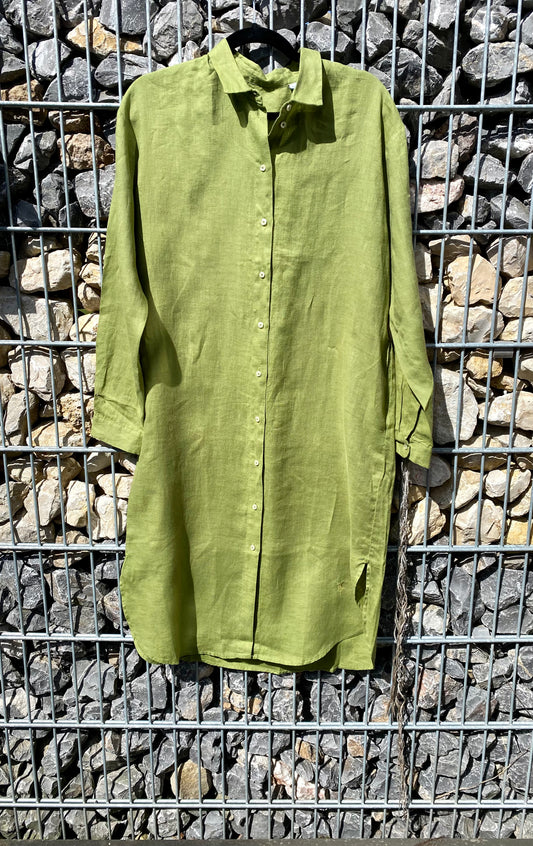 Hemdbluse, Kleid, grün Emily van den Bergh