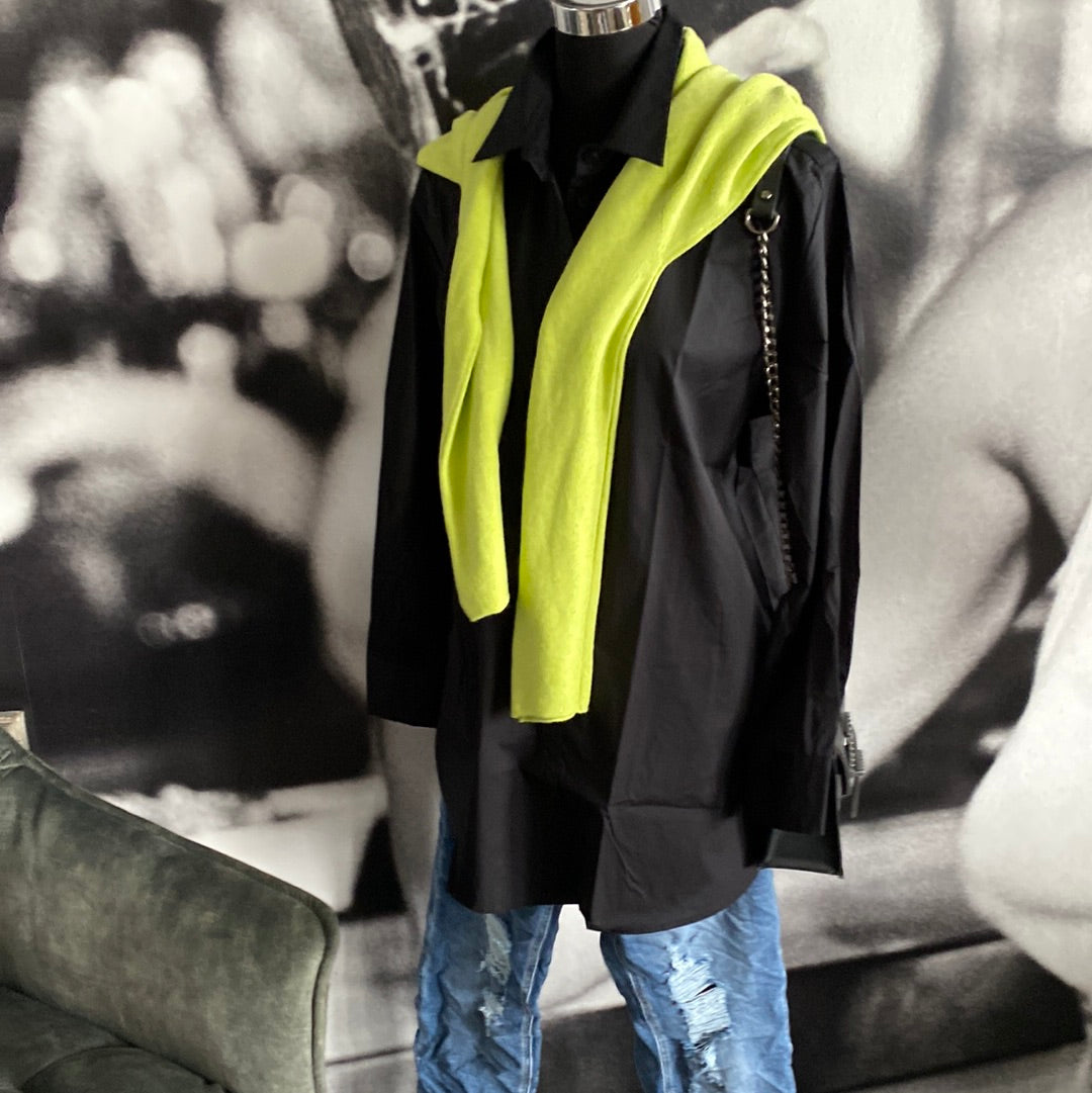 Hemdbluse , Bluse schwarz,Emily van den Bergh