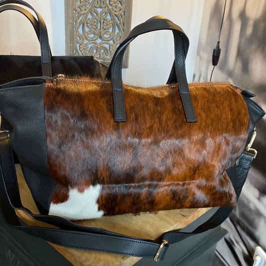 Tasche mit Kuhfell