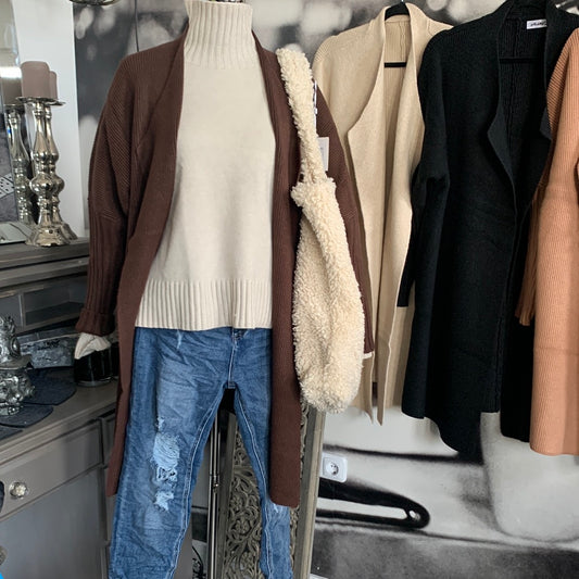 Fein ,- Strickjacke , Uni