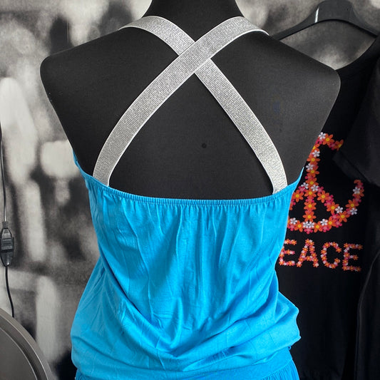 Top mit Silberträger