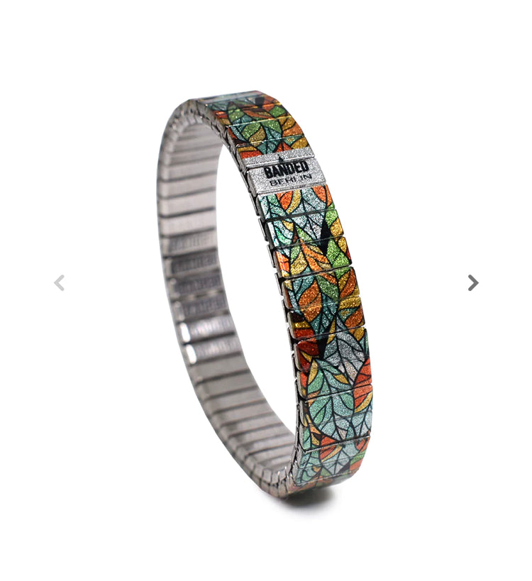 Armband , Blätter, 10 mm, Banded