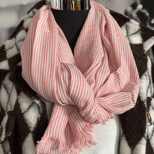 Tuch/ Schal fein gestreift