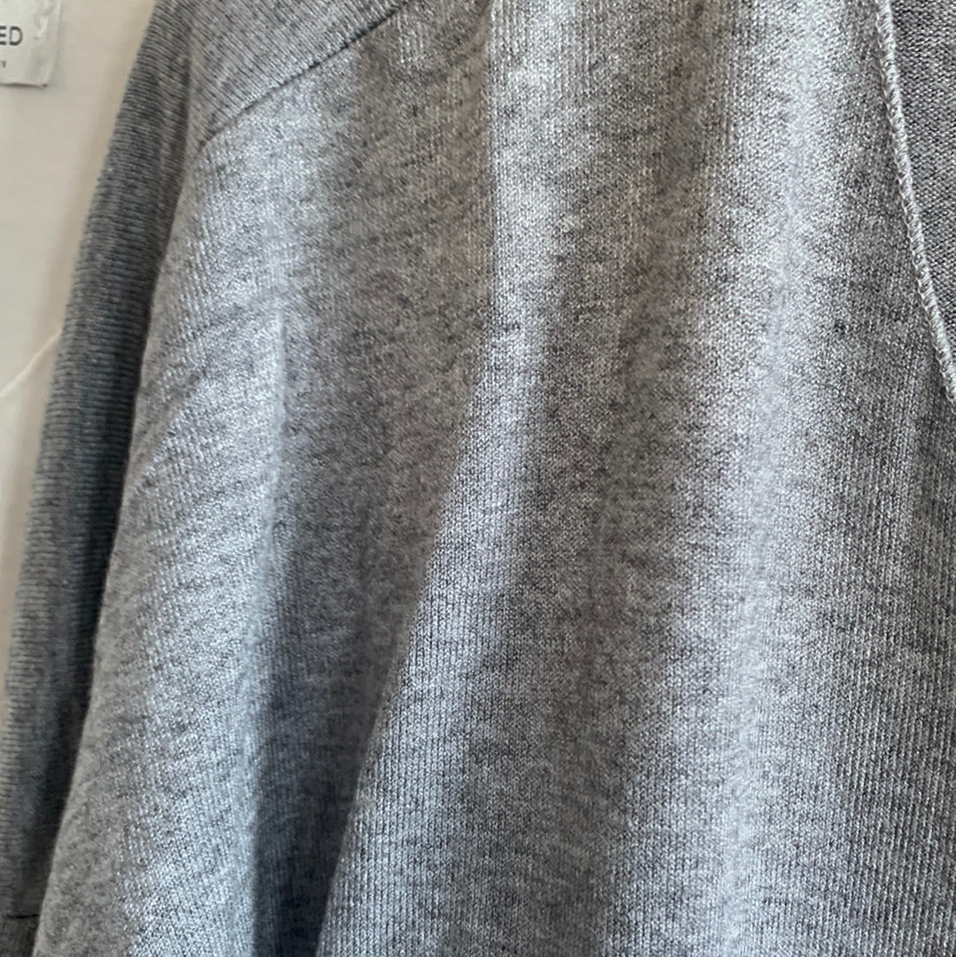 Shirt , Feinstrick, uni, mit V - Ausschnitt